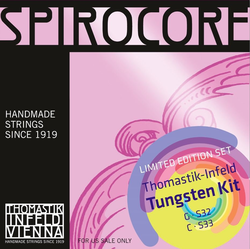 Thomastik-Infeld SPIROCORE cello tungsten G & C value pack, by Thomastik-Infeld