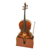 Lemurian Crafts Lemurian Crafts cherry veneer cello stand with bow holder,