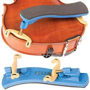 Kun Kun Collapsible MINI Blue Violin Shoulder Rest, 1/4-1/16