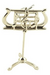AIM Gifts Music Stand Ornament - Silver 4"