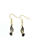 AIM Gifts Gold & Black-Colored 16th Note Earrings