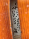William Whedbee violin, 1988, Chicago USA