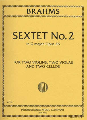 International Music Company Brahms, Johannes: Sextet No.2 in G major, Op.36 (2 violins, 2 violas, 2 cellos)