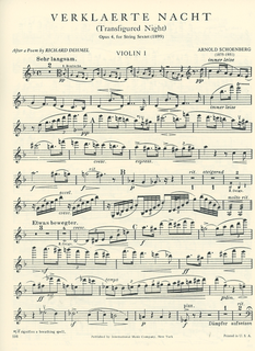 International Music Company Schoenberg, Arnold: Sextet Verklarte Nacht Op.4 (2 violins, 2 violas, 2 cellos)