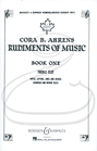 HAL LEONARD Ahrens: Rudiments of Music, Vol.1 - Boosey & Hawkes
