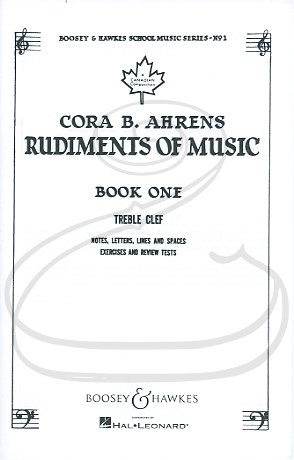 HAL LEONARD Ahrens: Rudiments of Music, Vol.1 - Boosey & Hawkes