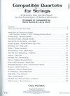 Carl Fischer Gazda, Doris & Larry Clark: Compatible Quartets for Strings: 21 quartets that can be played by any combination of string instruments (4 bass)