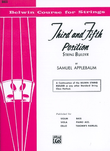 Alfred Music Applebaum, S.: Third and Fifth Position (bass)