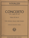 International Music Company Vivaldi, A. (Gingold/Nelsova/Fussl): Concerto in Bb Major, RV.547 (violin, cello, and piano) IMC