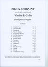 Wiggins, Christopher: Two's Company-Sixteen Little Duets for two equal instruments (violin & cello)