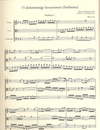 Bach, J.S.: 15 Three-Part Inventions-Terzetti (violin, viola & cello) score & parts