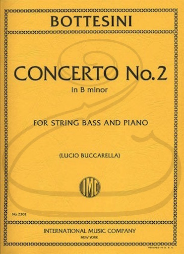 International Music Company Bottesini (Buccarella): Concerto No.2 in B minor (bass & piano) International