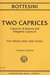 International Music Company Bottesini, Giovanni (Martin): Two Caprices- Capriccio di Bravura and Allegretto Capriccio (bass & piano)