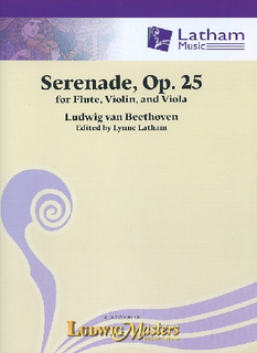 LudwigMasters Beethoven, L. (Latham): Serenade, Op. 25 (flute, violin, viola, and score)