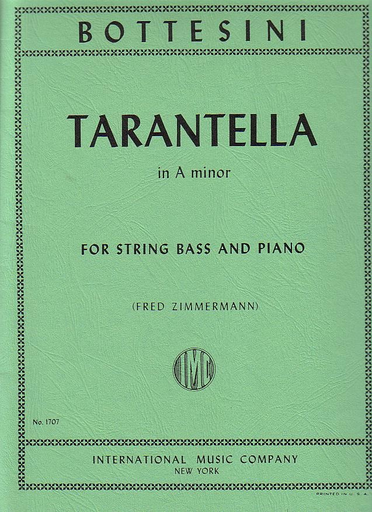 International Music Company Bottesini, Giovanni: Tarantella in a minor (bass & piano)