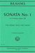 International Music Company Brahms, J. (Martin): Sonata No.1 in E minor, Op. 38 (bass, and piano)