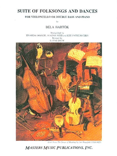 LudwigMasters OUT OF PRINT: Bartok, Bela (Drew) : Folksong Suite (Bass & piano)