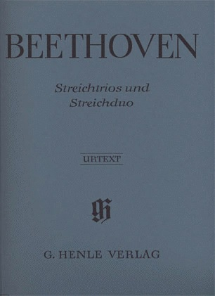 HAL LEONARD Beethoven, L.V. (Platen): String Trios and Duos, Op.3,8,9, and WoO32 - URTEXT (violin, viola, & cello)
