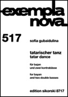 HAL LEONARD Gubaidulina, S.: Tatar Dance (bayan and 2 double basses)