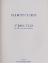 HAL LEONARD Carter, Elliott: String Trio (violin, viola, cello) score & parts