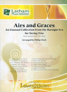 Clark, Philip: Airs & Graces for String Trio (violin, Viola, Cello) or (2 violins, Cello) score & parts
