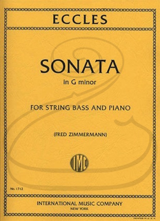 International Music Company Eccles (Zimmermann): Sonata in G minor (bass & piano) International