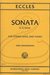 International Music Company Eccles (Zimmermann): Sonata in G minor (bass & piano) International