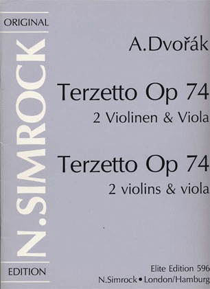 HAL LEONARD Dvorak, Antonin: Terzetto Op.74 (2 violins & viola)