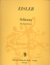 Eisler, H.: Scherzo for String Trio-score & parts (violin, Viola, Cello)