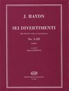 HAL LEONARD Haydn, F.J.: Sei Divertimenti Vol.1 No.1-3 (violin, Viola, Cello)