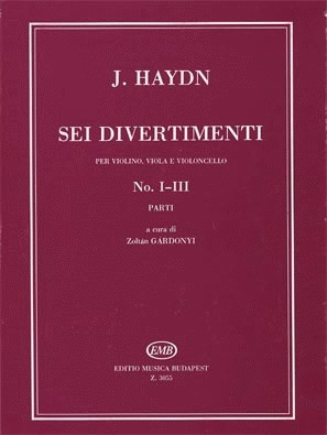 HAL LEONARD Haydn, F.J.: Sei Divertimenti Vol.1 No.1-3 (violin, Viola, Cello)