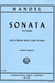 International Music Company Handel, G.F. (Mensch): Sonata in C major (bass & piano)