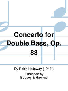 HAL LEONARD Holloway, R.: Concerto for Double Bass (bass & piano)