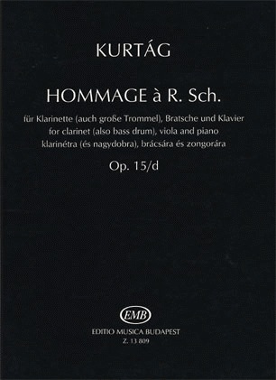 HAL LEONARD Kurtag, Gyorgy: Homage to R.Schumann Op.15 (clarinet, Viola, Piano)
