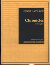 Carl Fischer Lazarof, Henri: Chronicles (violin, viola, cello) score & parts