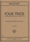 International Music Company Mozart, W.A.: Four Trios K.439b, K.266 (2 violins & cello)