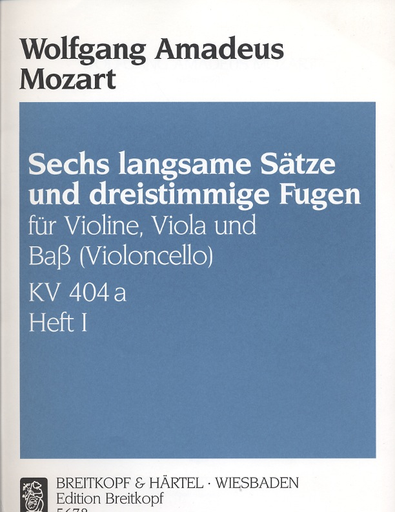 Mozart, W.A.: Trio K404a 1 (violin, Viola, Cello)