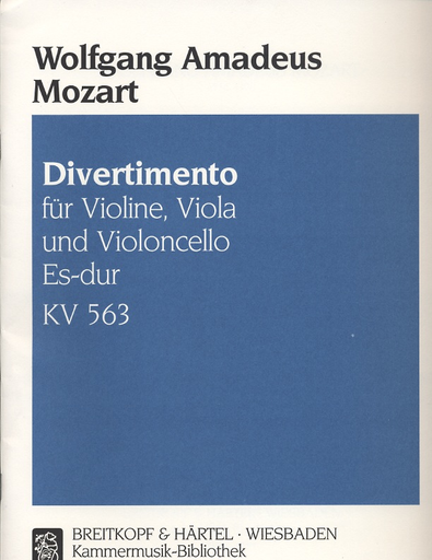 Mozart, W.A.: Divertimento in Eb K563 (violin, Viola & cello)