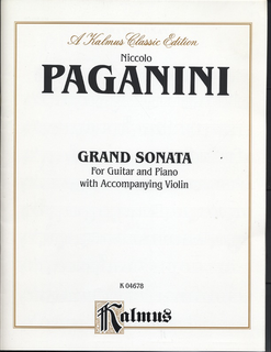 Alfred Music Paganini, Niccolo: Grand Sonata for Guitar and Piano with Accompanying Violin