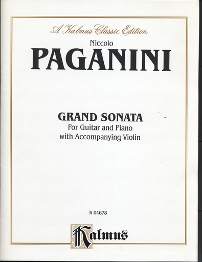 Alfred Music Paganini, Niccolo: Grand Sonata for Guitar and Piano with Accompanying Violin