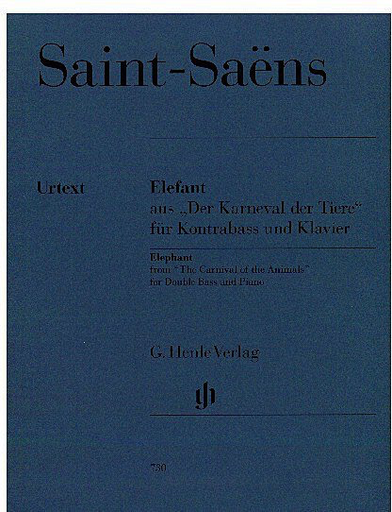 HAL LEONARD Saint-Saens, C. (Gl‚àö‚àÇckler, ed.): Elefant from the Carnival of the Animals, urtext (bass & piano)