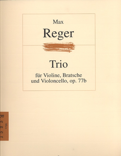 HAL LEONARD Reger, Max: Trio Op.77b for Violin, Viola & Cello