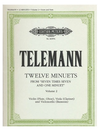 C.F. Peters Telemann, G.P.: 12 Minuets from 7 x 7 and one Minuet Vol.2 (violin, viola, cello)