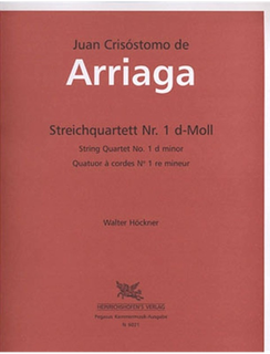Arriaga, Juan (Hockner) : String Quartet No. 1 in D minor (parts)