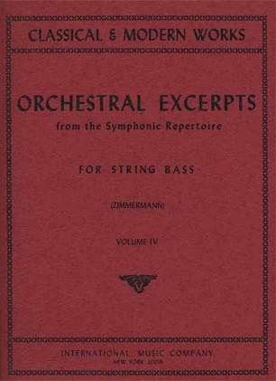 International Music Company Zimmerman: Orchestral Excerpts Vol.4 (bass)