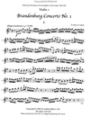 LudwigMasters Bach, J.S. (Latham): Brandenburg Concerto No. 1 (string quartet, score & parts with optional violin 3 part)