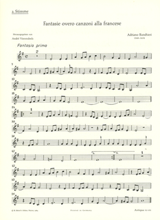 HAL LEONARD Banchieri, A. (Vierendeels, arr.): Fantasie Overo Canzoni alla francese (2 violins, viola, and cello)