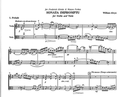 Alwyn, William: Sonata Impromptu for Violin & Viola