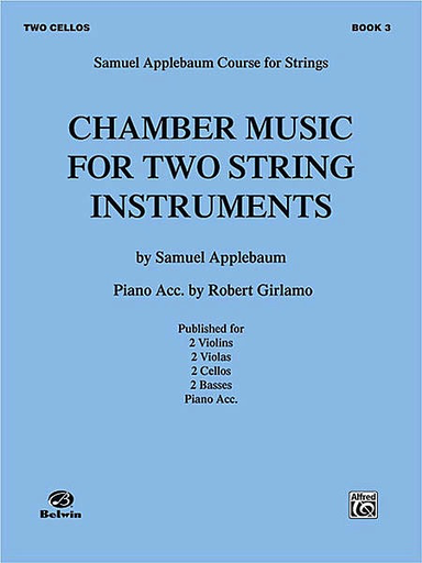 Alfred Music Applebaum, S.: Chamber Music for Two String Instruments V.3 (2 cellos)