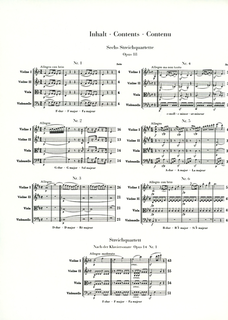 HAL LEONARD Beethoven (Herttrich): String Quartets Op.18, and String Quartet Version of Piano Sonata Op.14, No.1 - URTEXT (string quartet)